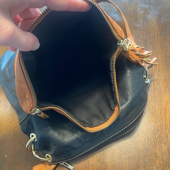 Black and brown Italian leather bag in great condition - Picture 3 of 6